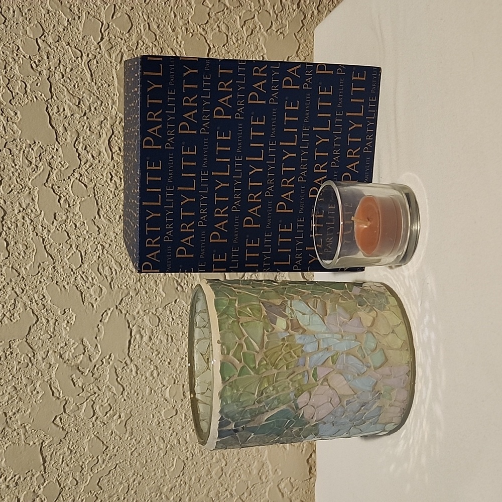 Iridescent Blush Votive Holder